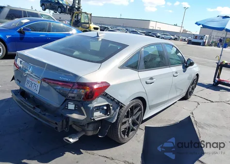 2025 Honda Civic Sport z USA, uszkodzony, nr VIN 2HGFE2F5XSH539221